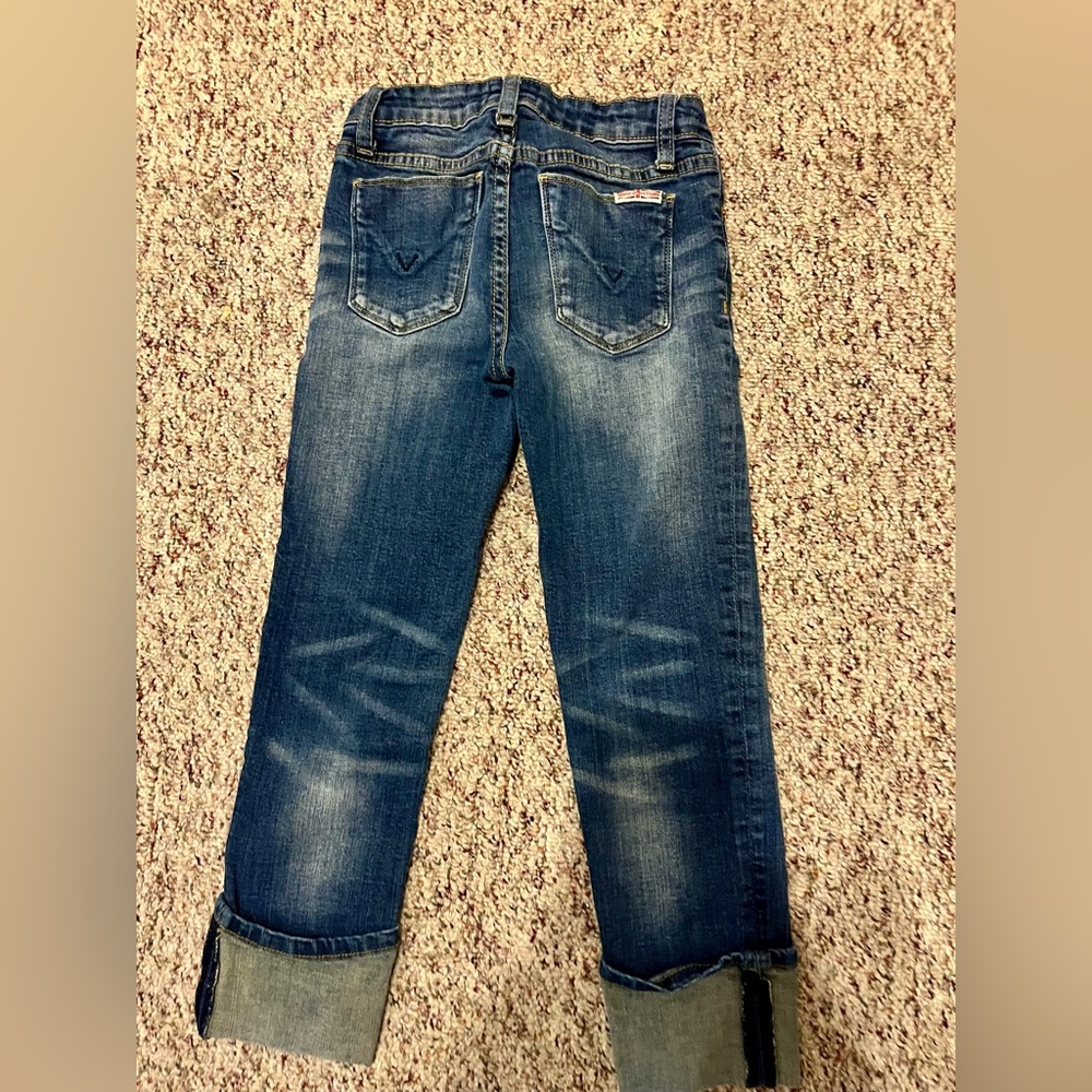 Hudson London Girls size 8 cuffed Jeans